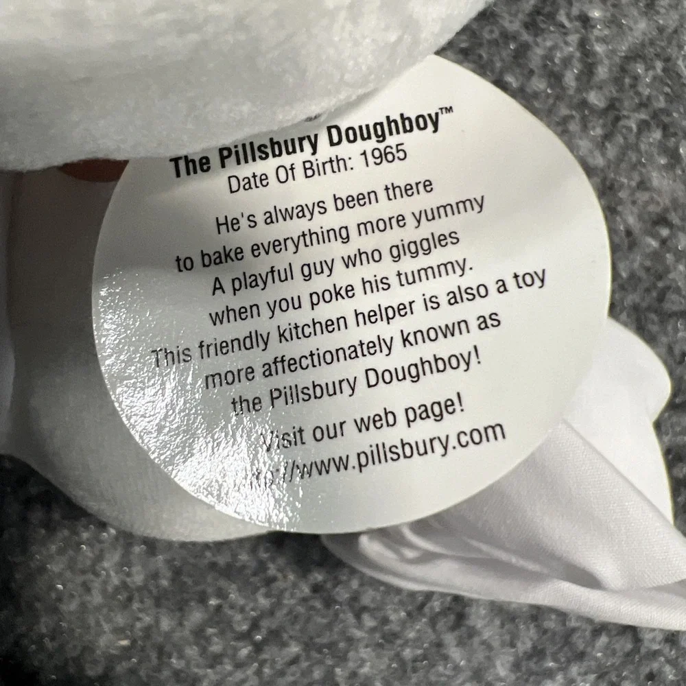 Vintage 1997 Pillsbury Doughboy Beanbag Plush by Dakin 8
